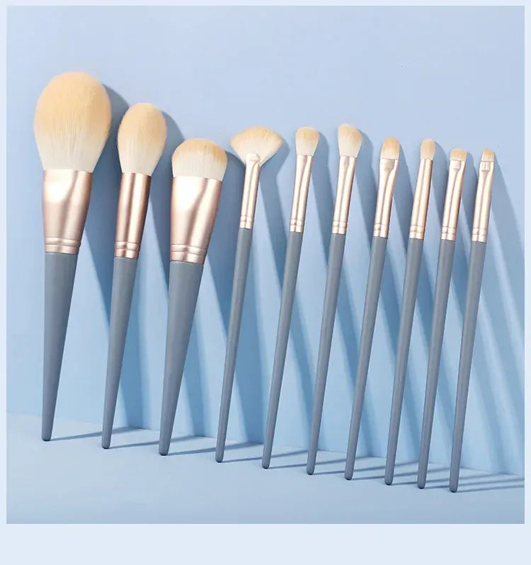 KissICON 1PC KissIcon 10Pc Makeup Brush Set With Case -