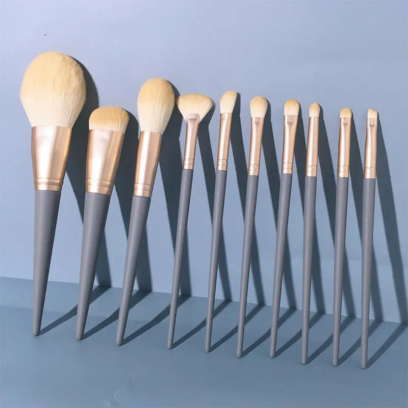KissICON 1PC KissIcon 10Pc Makeup Brush Set With Case -