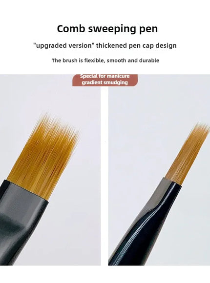 KissICON 1PC KissIcon Gradient Nail Art Brush Ombre Pen -