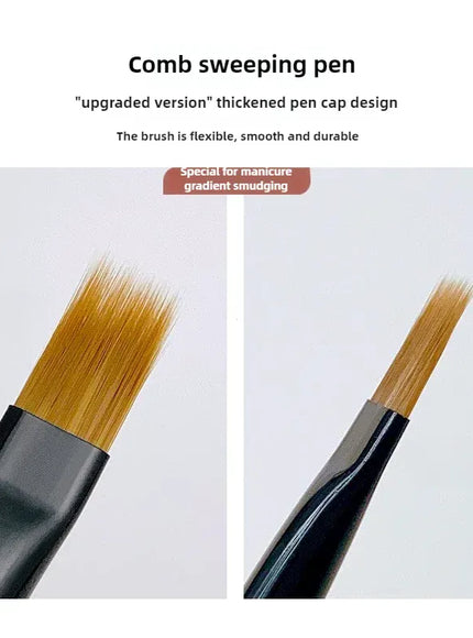 KissICON 1PC KissIcon Gradient Nail Art Brush Ombre Pen -