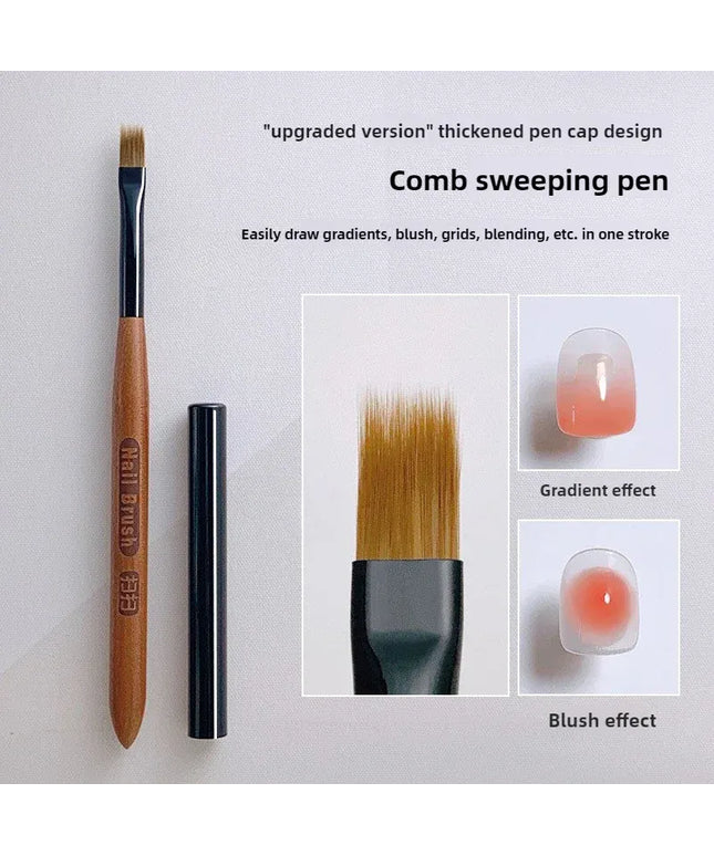 KissICON 1PC KissIcon Gradient Nail Art Brush Ombre Pen -