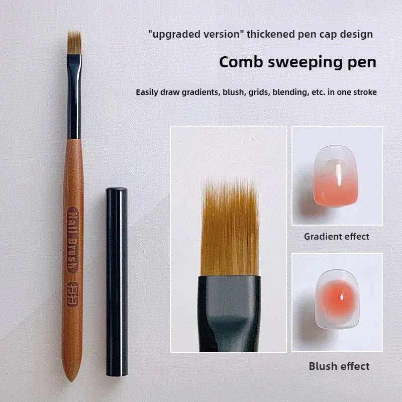 KissICON 1PC KissIcon Gradient Nail Art Brush Ombre Pen -