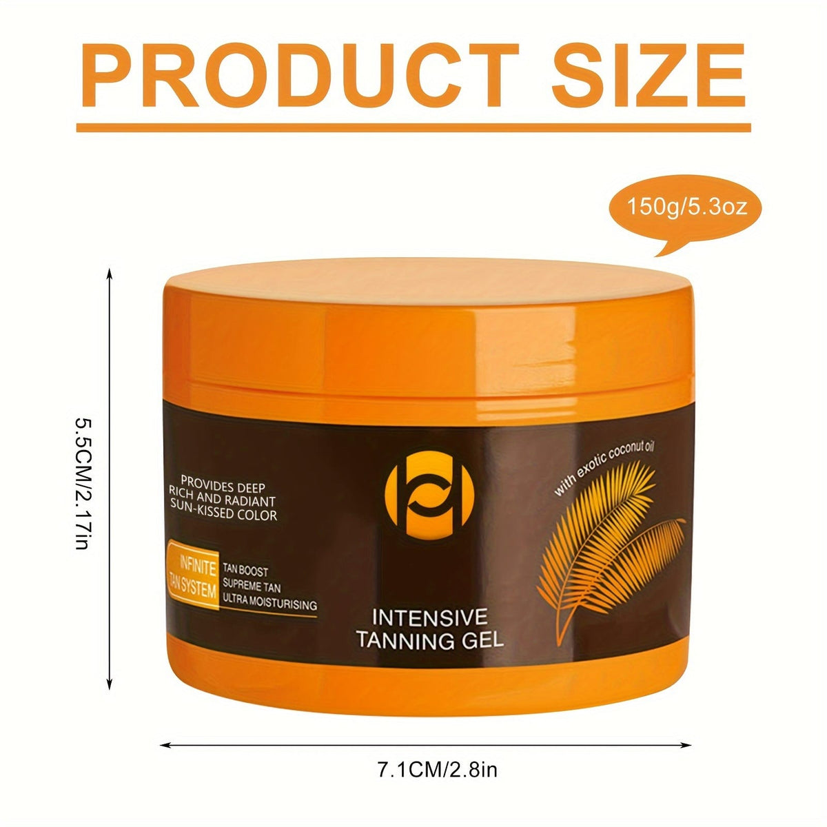 KissICON 1pc KissIcon Intensive Tanning Gel - Alcohol Free Vitamin