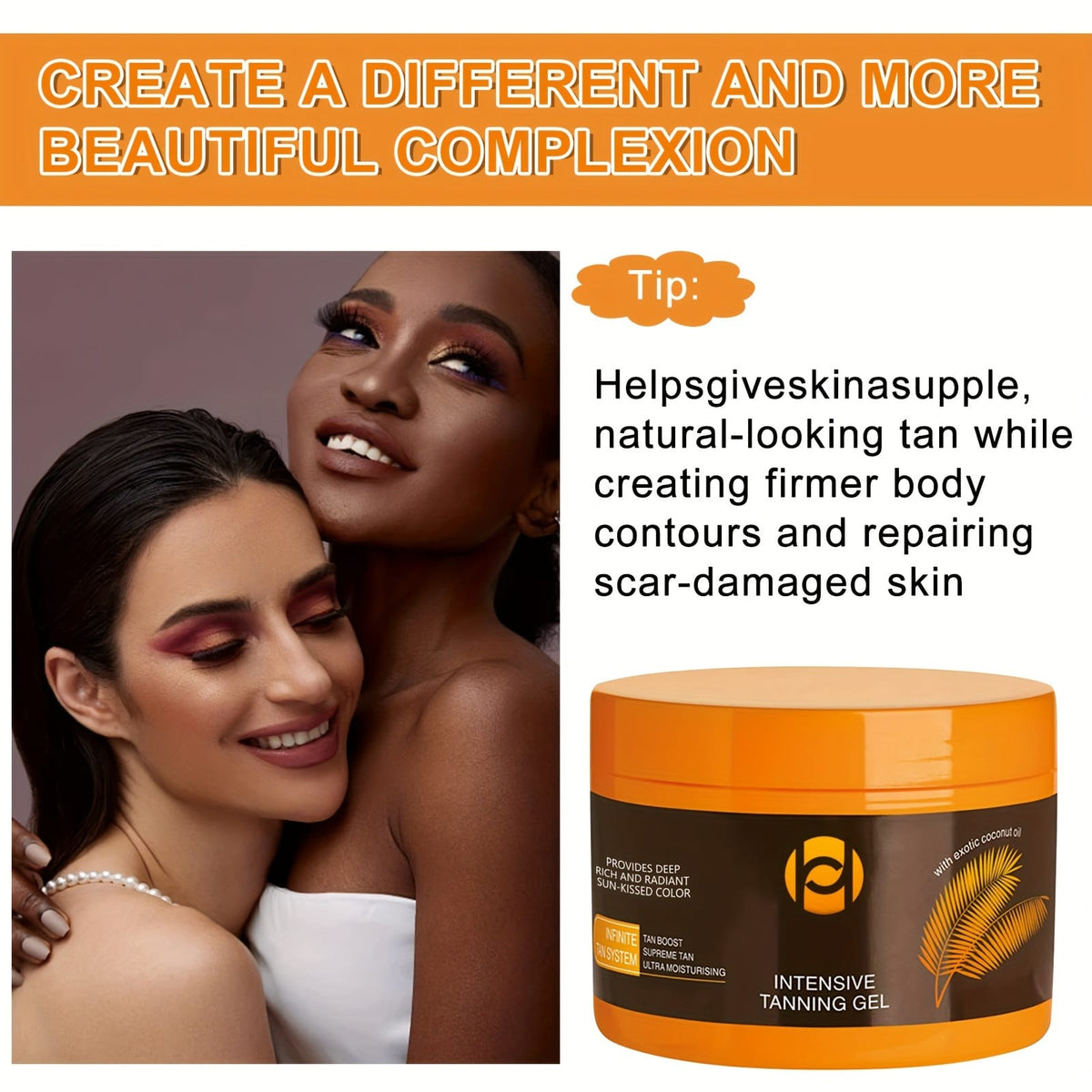 KissICON 1pc KissIcon Intensive Tanning Gel - Alcohol Free Vitamin