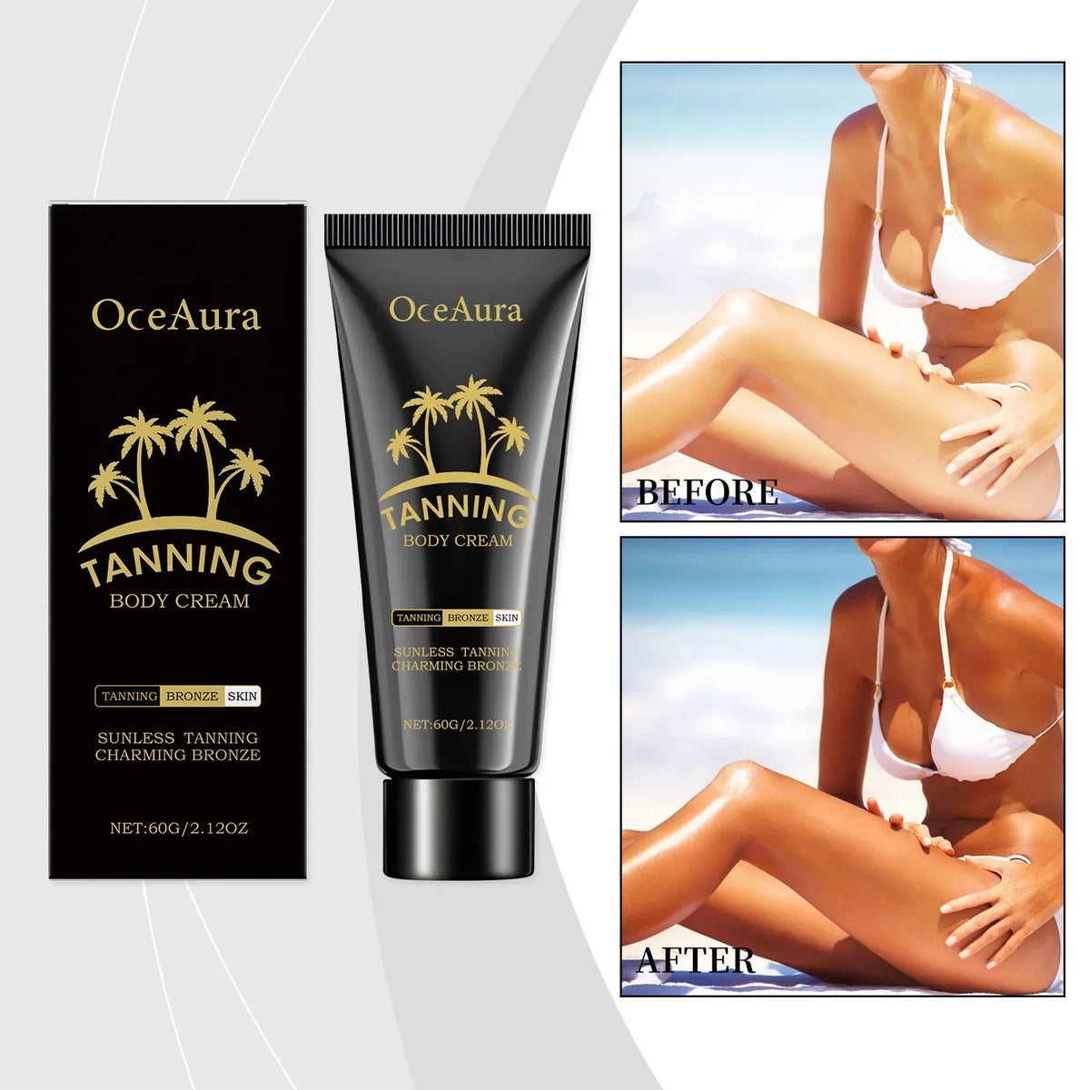 KissICON 1pc KissIcon Self Tanner Lotion For Beach Glow -
