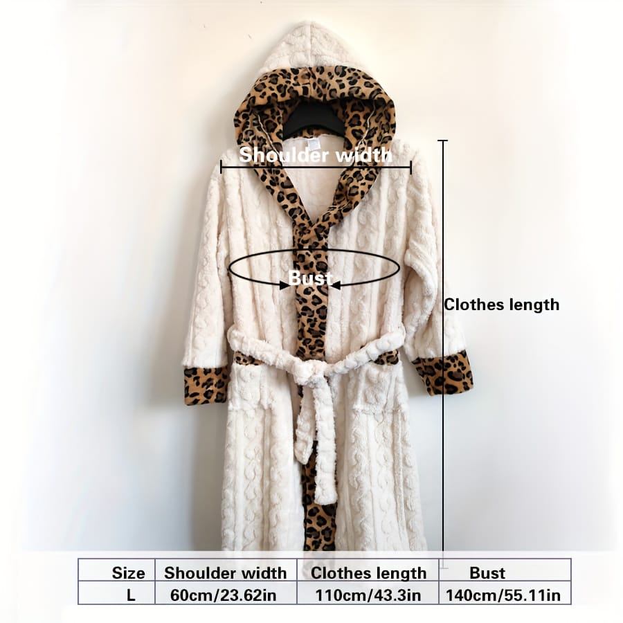KissICON 1pc, long-haired striped leopard print hemmed contrasting color