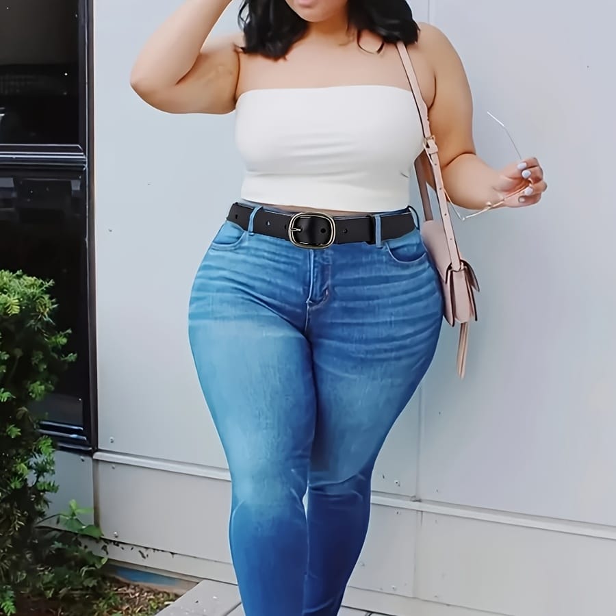 jkthpu-45 1pc Plus Size Women's Adjustable Pin Buckle Belt for Casual Jeans, Perfect for Casual Attire, Commuting, Campus, Back-to- Season, and More