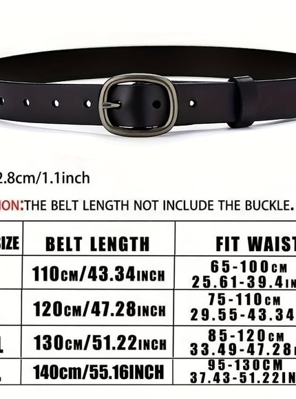 jkthpu-45 1pc Plus Size Women's Adjustable Pin Buckle Belt for Casual Jeans, Perfect for Casual Attire, Commuting, Campus, Back-to- Season, and More
