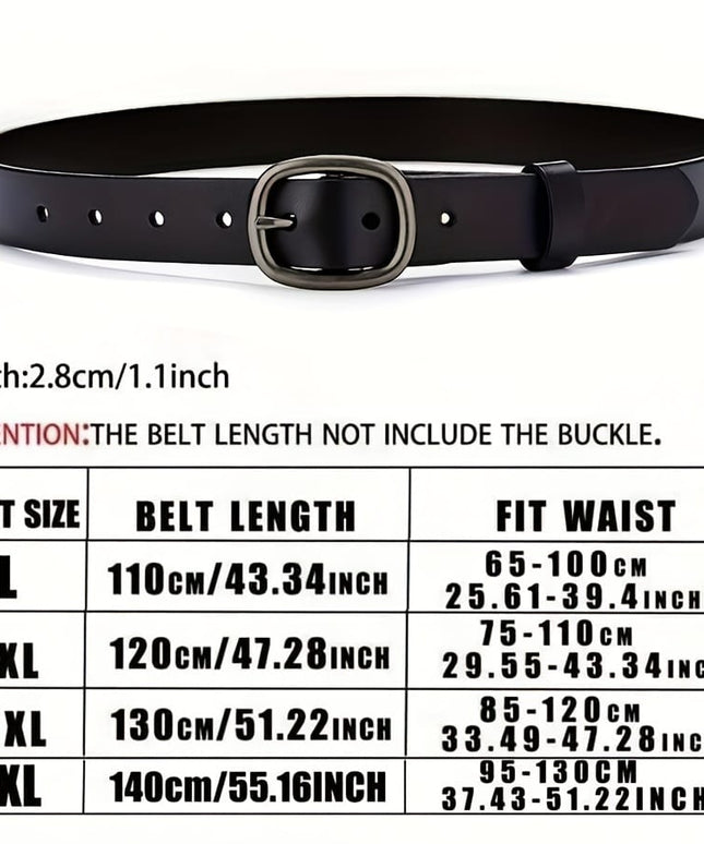 jkthpu-45 1pc Plus Size Women's Adjustable Pin Buckle Belt for Casual Jeans, Perfect for Casual Attire, Commuting, Campus, Back-to- Season, and More