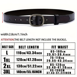 jkthpu-45 1pc Plus Size Women's Adjustable Pin Buckle Belt for Casual Jeans, Perfect for Casual Attire, Commuting, Campus, Back-to- Season, and More