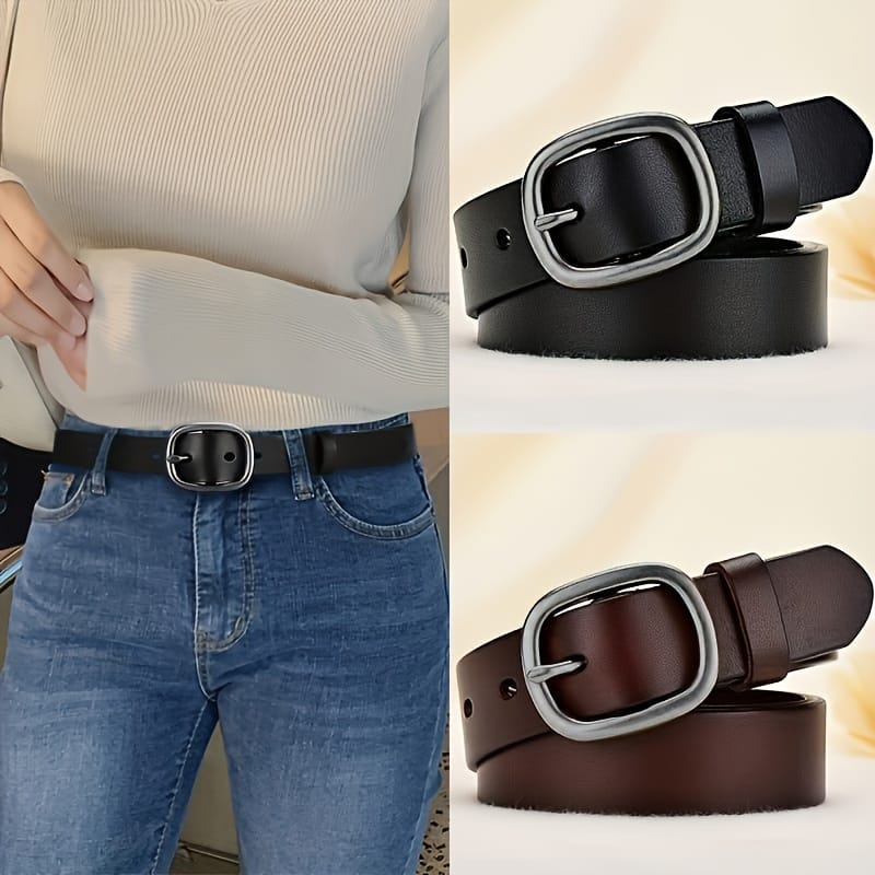 jkthpu-45 1pc Plus Size Women's Adjustable Pin Buckle Belt for Casual Jeans, Perfect for Casual Attire, Commuting, Campus, Back-to- Season, and More