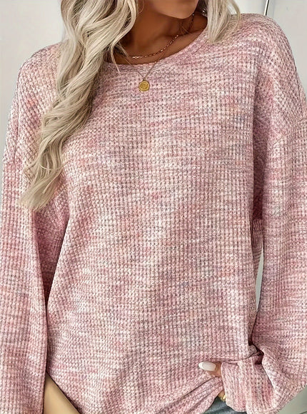 jkthpu-45 1pc QVR Women'S Plus Size Long Sleeve Crew