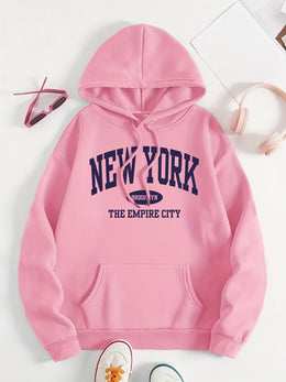 jkthpu-45 1pc Women'S Plus Size Hoodie - Casual Polyester