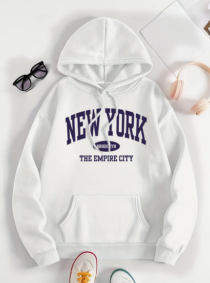 jkthpu-45 1pc Women'S Plus Size Hoodie - Casual Polyester
