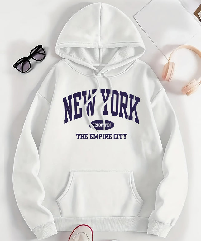jkthpu-45 1pc Women'S Plus Size Hoodie - Casual Polyester