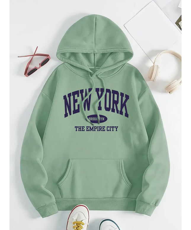 jkthpu-45 1pc Women'S Plus Size Hoodie - Casual Polyester