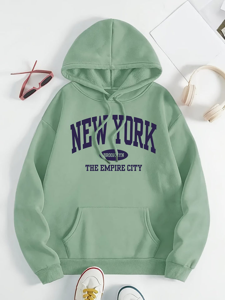 1pc Women'S Plus Size Hoodie - Casual Polyester
