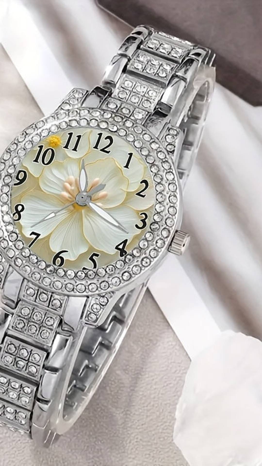 jkthpu-45 1pc Women's Watch + 6pcs Jewelry KissIcon 7pc Womens Luxury Jewelry Watch Set Parties - Chic