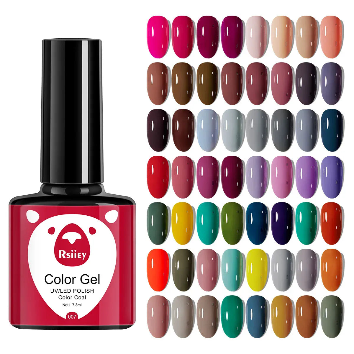 KissICON 1pcs 7.3ml White Gel Nail Polish French Manicure