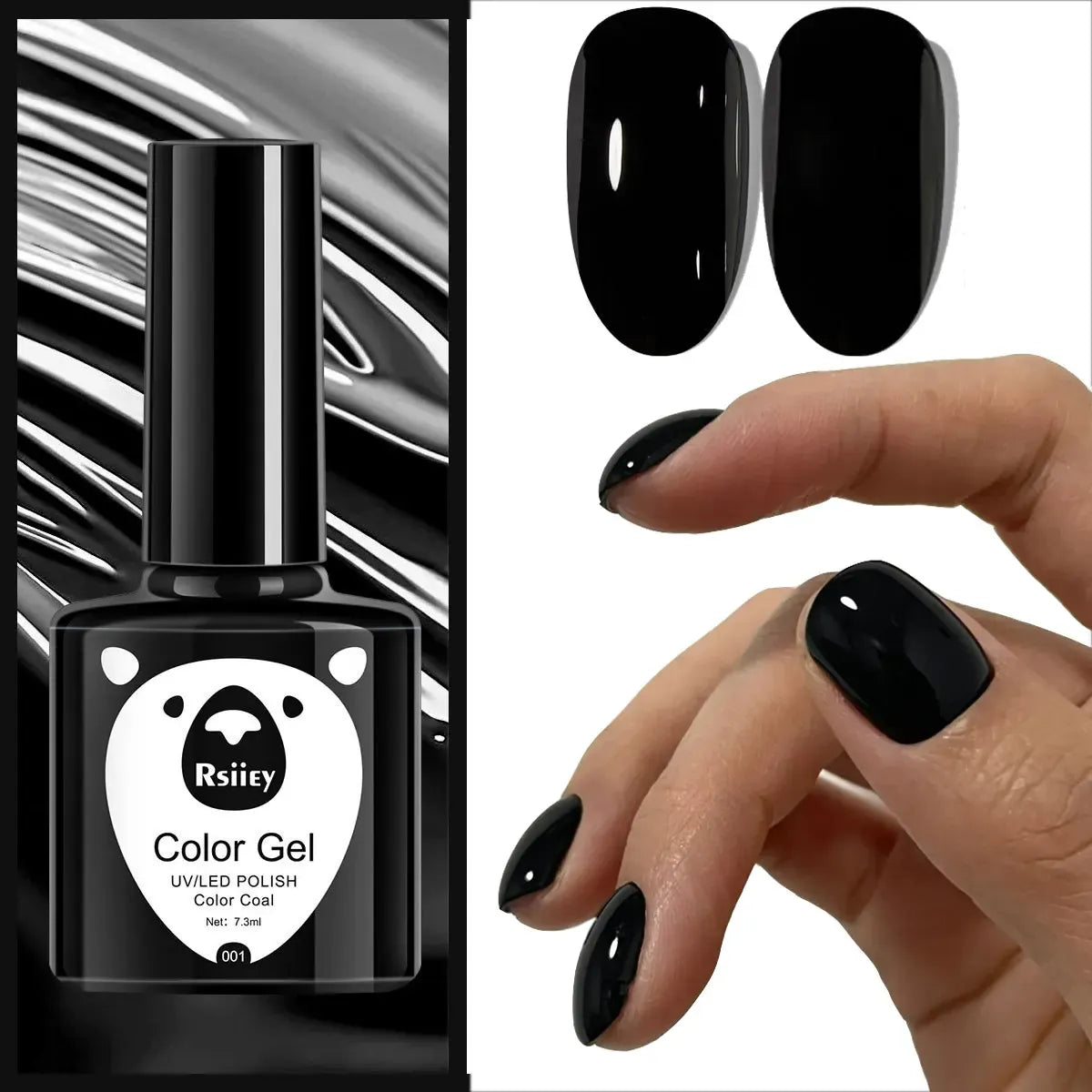 KissICON 1pcs 7.3ml White Gel Nail Polish French Manicure