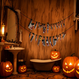 KissICON 1set Halloween Decorations, Friday the 13th party, Insane asylum Halloween decorations, Spooky party decor,
