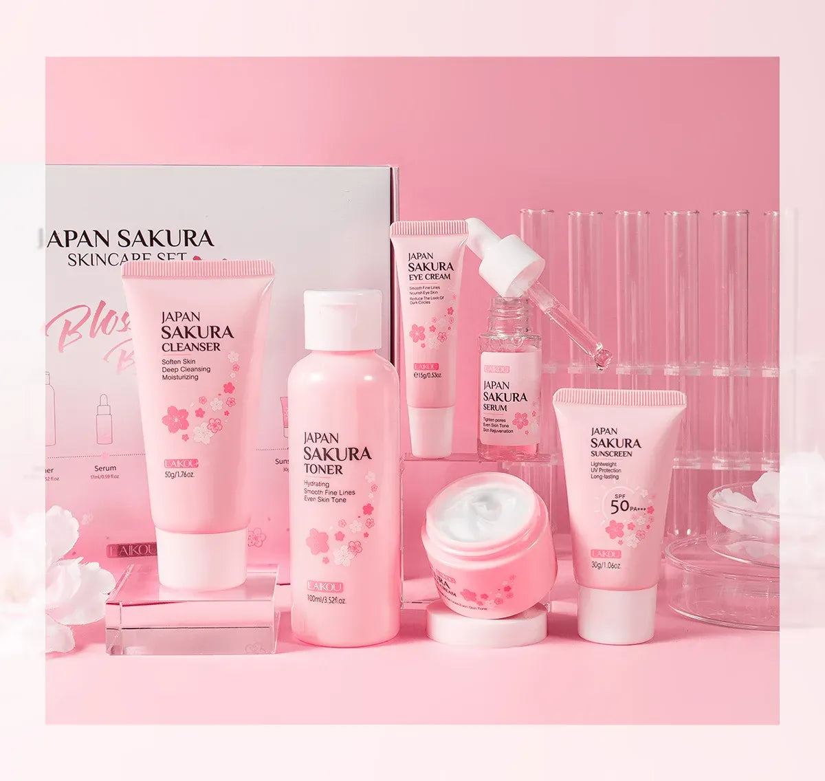 KissICON 1set KissIcon Sakura Skin Care Set - Complete Facial