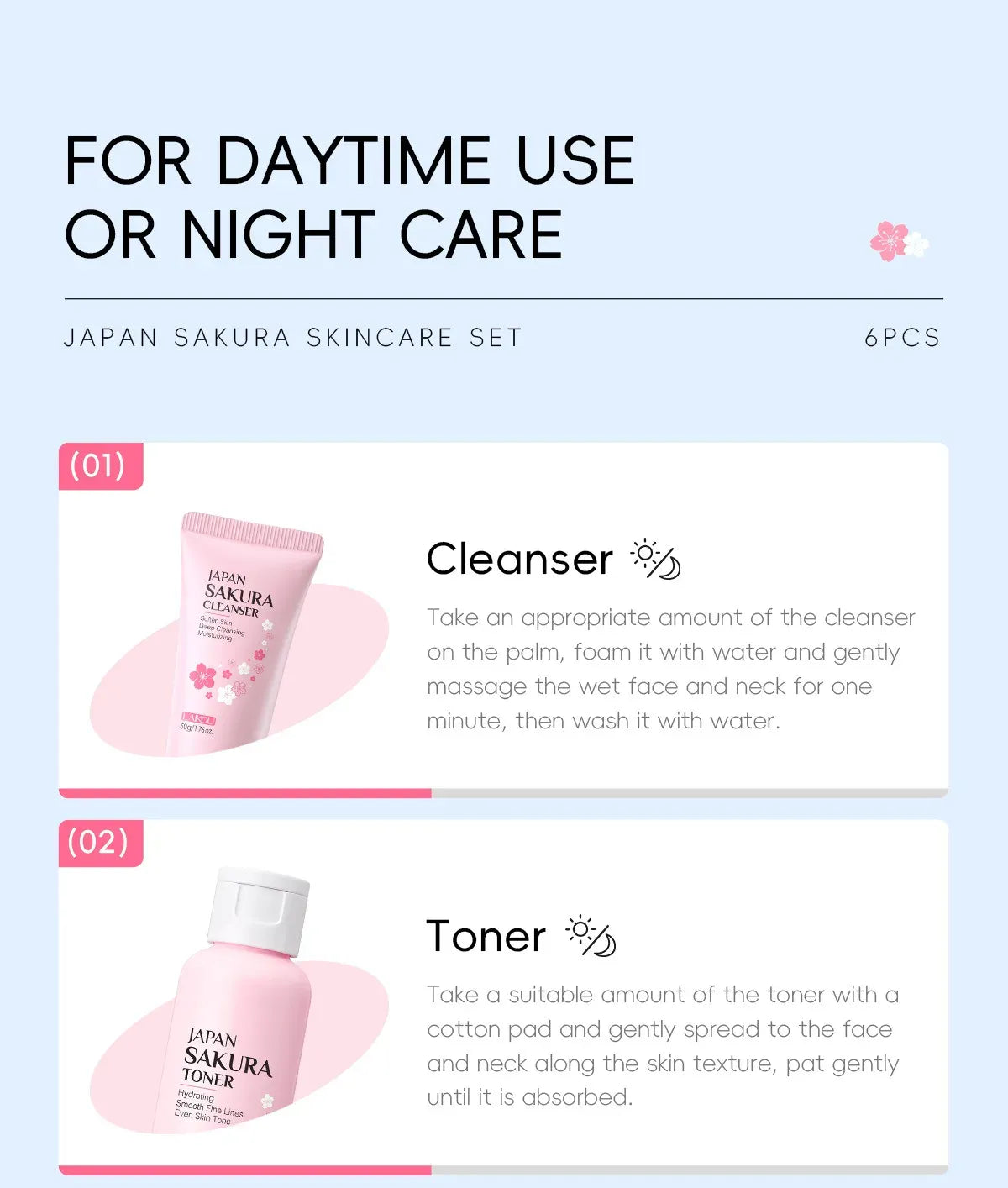 KissICON 1set KissIcon Sakura Skin Care Set - Complete Facial