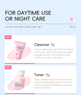 KissICON 1set KissIcon Sakura Skin Care Set - Complete Facial