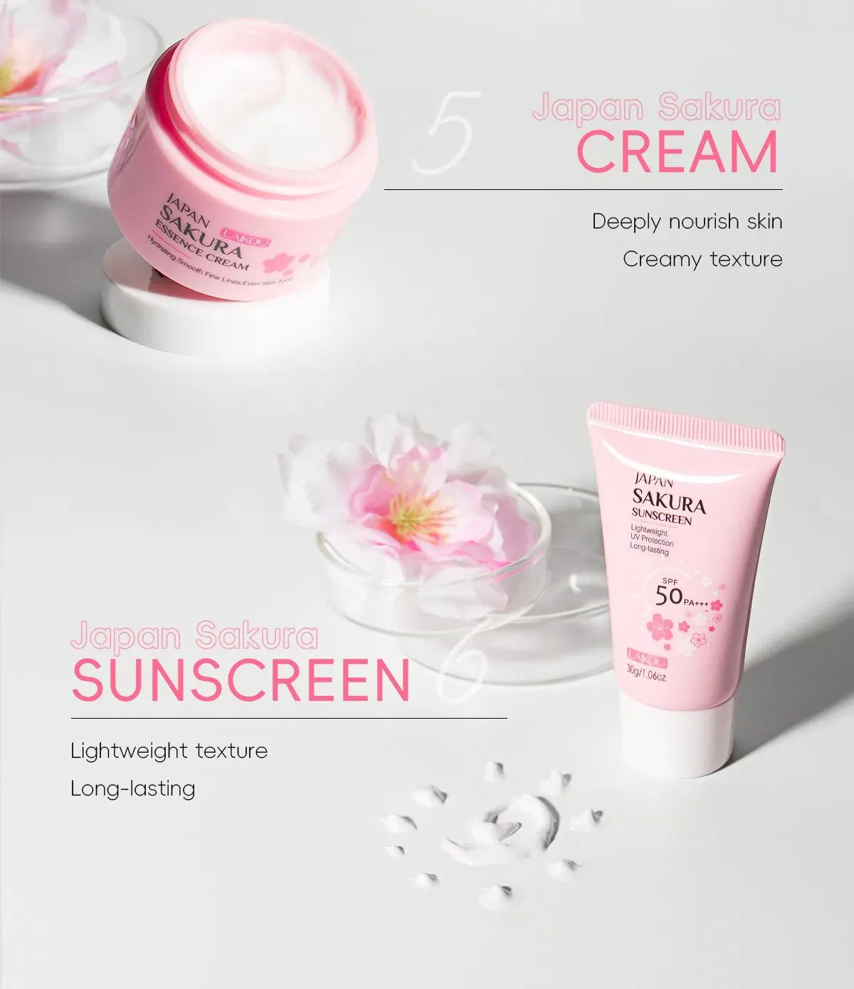 KissICON 1set KissIcon Sakura Skin Care Set - Complete Facial