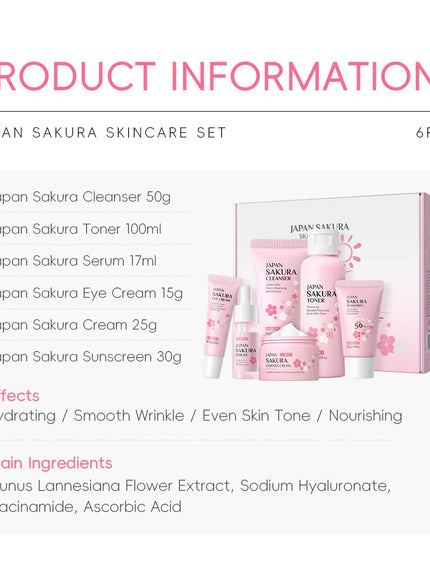 KissICON 1set KissIcon Sakura Skin Care Set - Complete Facial