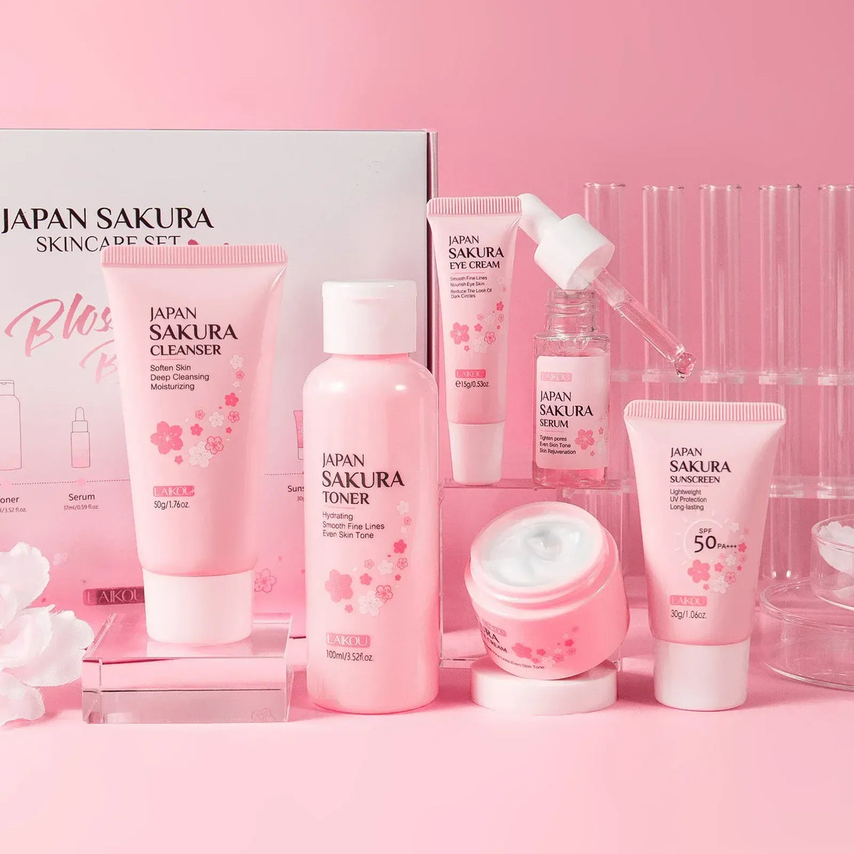 KissICON 1set KissIcon Sakura Skin Care Set - Complete Facial