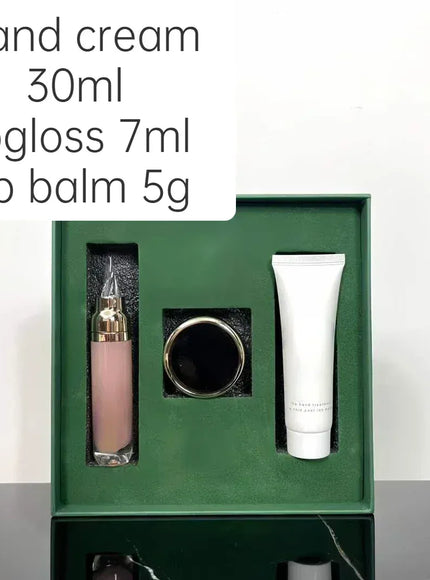 KissICON 1SETS Kiss Icon Fashion Hand Cream Lip Gloss Gift