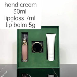 KissICON 1SETS Kiss Icon Fashion Hand Cream Lip Gloss Gift