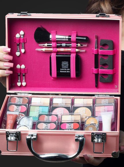 KissICON 1x Rose Gold 80pc Makeup Vanity Case