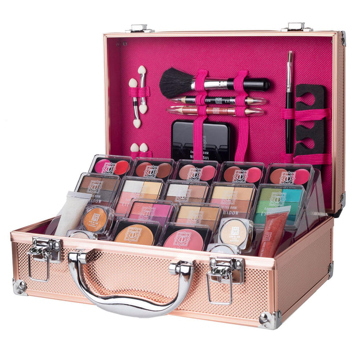 Rose Gold 80pc Makeup Vanity Case