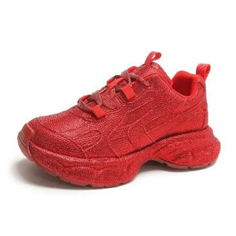 Dropshipman 2 / 41 2025 Women Luxury Platform Sneakers Bling Casual Outdoor Shoes High Quality Running Tennis Sneaker Lace Up Fashion Sport Shoe