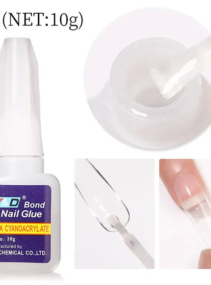 KissICON 2 💋 Acrylic Nail Tips Glue Fast Dry -