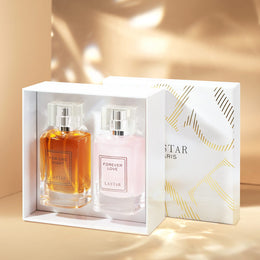 KissICON 2 Bottles Lastar Couple Perfume – Gift Amber Musk
