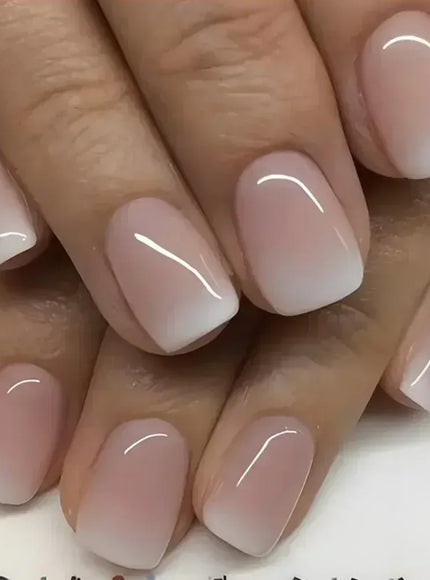 KissICON 2 KissIcon 24Pcs French Tip Nails - Solid Color
