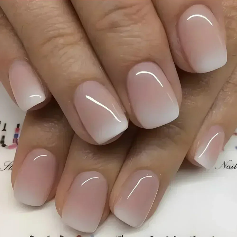 KissICON 2 KissIcon 24Pcs French Tip Nails - Solid Color