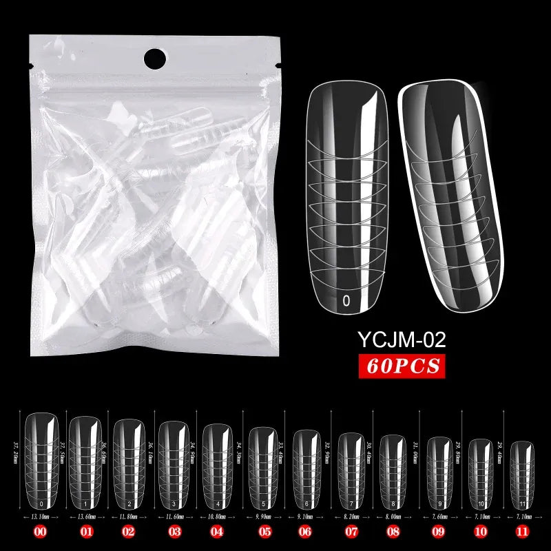 KissICON 2 KissIcon 60Pcs False Nail Tips Acrylic Gel -