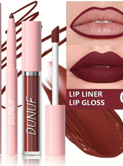 KissICON 2# KissIcon Matte Lip Set Lipstick Lipliner - Waterproof