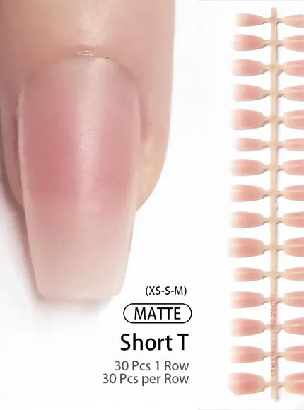 KissICON 2 KissIcon Matte Nude Fake Nails - Full Cover