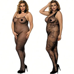 KissICON 2 Pack One Fishnet Bodystockings Striped Lingerie
