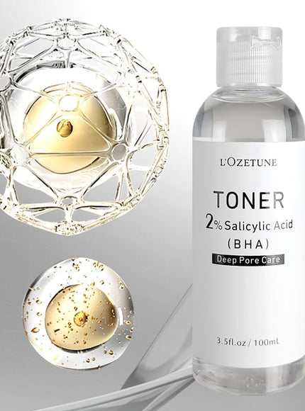 KissICON 2% Salicylic Acid Toner 100ml Lozetune Lightfriendly Porecleansing Travel Toner