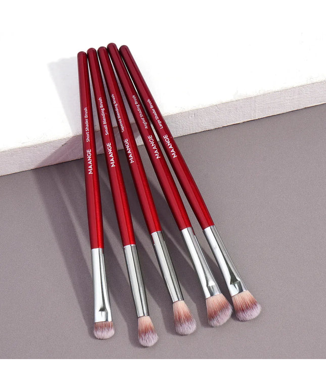 KissICON 2 Set Red KissIcon Maange 5pcs Eye Shadow Brush Set -