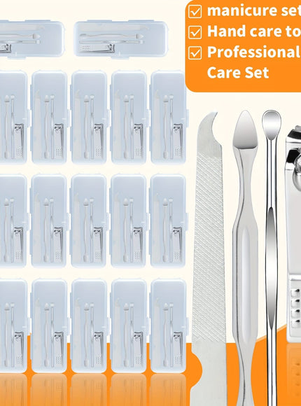 KissICON 20-box KissIcon Nail Clipper Set Portable Manicure Tools Kit