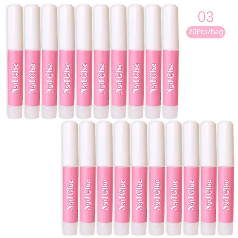 KissICON 20 KissIcon Nail Glue Set For False Nails -