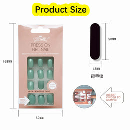 KissICON 20 KissIcon Nails Art Press On Coffin Tips -