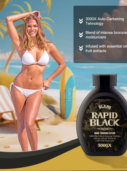 KissICON 200ml KissIcon Rapid Dark Tanning Lotion - Alcohol Free